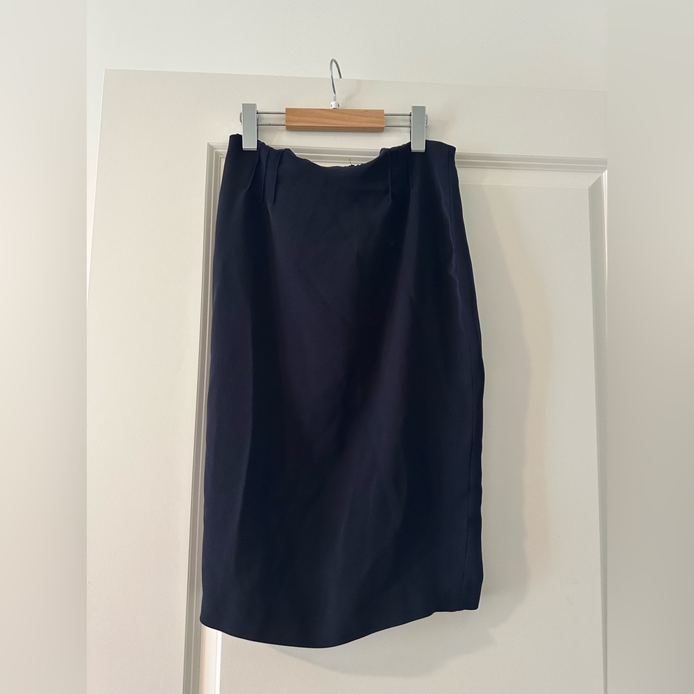 Hobbs London Navy Pencil Skirt